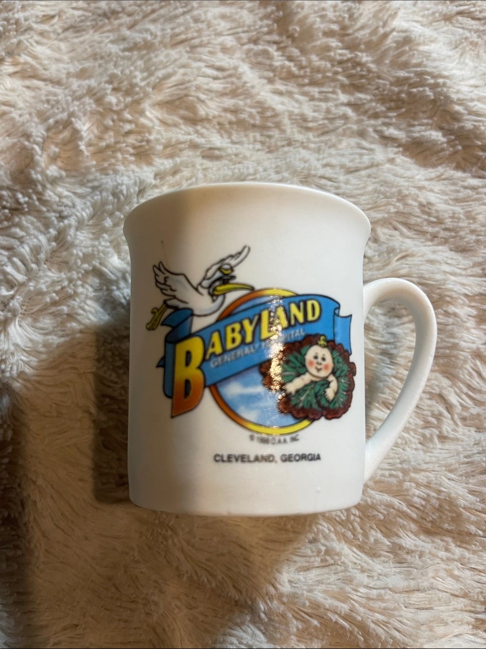 Cleveland Georgia White Logo espresso Mug